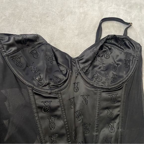 New! Victoria’s Secret Very Sexy Shine Satin Strapless Corset Top 4115 - Picture 5 of 9